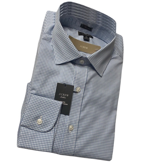 J. Crew Other - J CREW LudLow Classic Fit Easy Care Refine Check Dress Shirt- Size 16/33